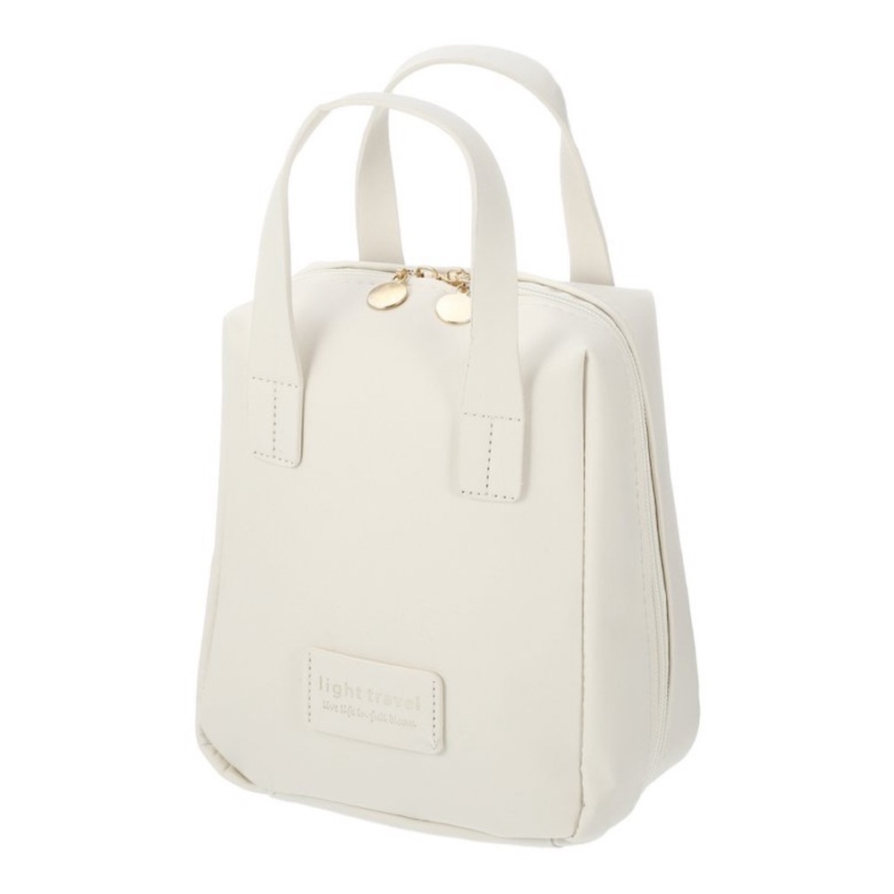 Unique Bargains Travel Portable Large
Capacity Makeup Bag Beige